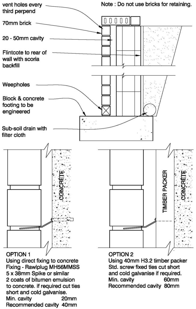 Clay Brick – Block Retaining Wall