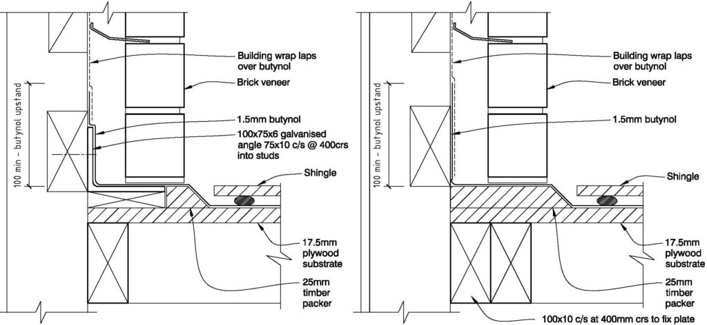 Clay Bricks – Sloping Membrane Roof