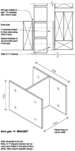 Clay Bricks – Deck Connection – Option 1: Using H Bracket